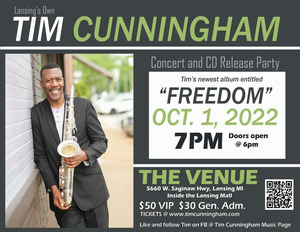 Former Atlantic Records RandB Saxophonist Tim Cunningham Live at The Venue October 1, 2022