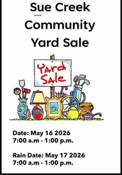 Sue Creek Community Yard Sale