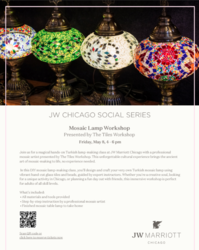 JW Chicago Social Series: Mosaic Lamp Workshop