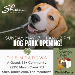 The Meadows by Shea Homes Dog Park Opening & Adoption Event