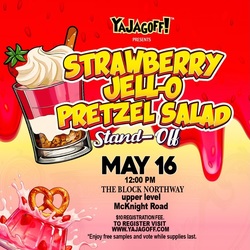 Strawberry Jell-O Pretzel Salad Standoff