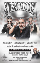 The Kravis Center presents SalsaPalooza featuring Andy Montañez, Charlie Cruz & Norberto Velez
