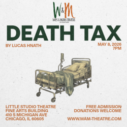 Ways and Means Theatre Presents THE READ THROUGH: DEATH TAX by Lucas Hnath