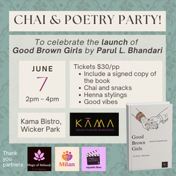 Good Brown Girls Chai and Poetry Launch Party