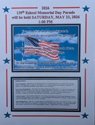 139th Eshcol Memorial Day Parade