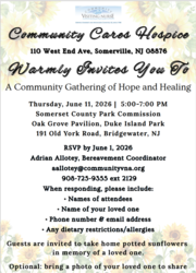 Community Care Hospice: A Hospice Gathering Of Hope and Healing