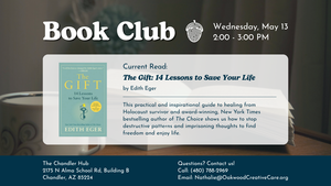 Chandler Hub Book Club, Wednesday, May 13
