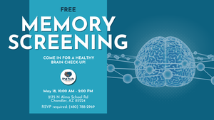 Free Memory Screening at Chandler Hub, Monday, May 18