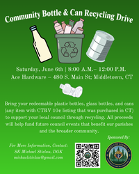 Community Bottle & Can Recycling Drive
