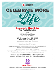 The Perla Building Tamaqua Community Blood Drive
