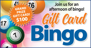 Gift Card Bingo at Chestnut Knoll