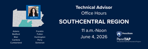 PennTAP Virtual Office Hours for Manufacturers & Local Businesses: Access No-Cost Resources