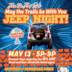 May the Trails be with You at Pembroke Pines Hooters Jeep Night