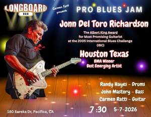 John Del Toro Richardson @ The Carmen Ratti / Longboard Pro Blues Jam May 7th 2026
