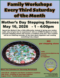 Mothers Day Family Workshop at WNC Sculpture Center