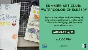 Summer Art Club: Watercolor Chemistry