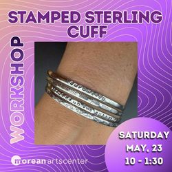 Stamped Sterling Cuff Bracelet with MJ Hodges