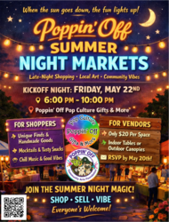 🌟 POPPIN’ OFF SUMMER NIGHT MARKETS 🌟
