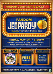 🎉 FANDOM JEOPARDY GAME NIGHT RETURNS @ POPPIN' OFF 🎉