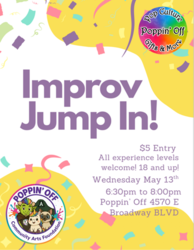🌟 Jump In Improv Workshop  @ Poppin' Off🌟