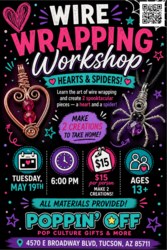 🕸️💖 Wire Wrapping Workshop – Hearts & Spiders Edition @ Poppin' Off 💖🕸️