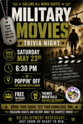 🎥 Military Movies Trivia Night @ Poppin' Off 🎥