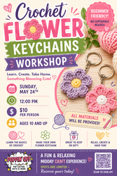 🧶 Crochet Flower Keychains Workshop