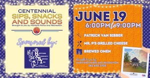 Centennial Sips, Snacks and Sounds