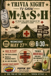 Trivia Night w/ Mocktails - MASH @ Poppin' Off