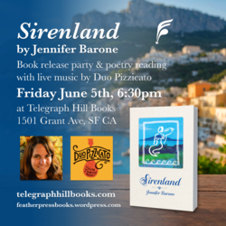 Sirenland Poetry Book Release Party w/ Jennifer Barone & Duo Pizzicato