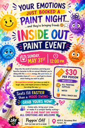 🌈 INSIDE OUT PAINT EVENT @ POPPIN' OFF 🌈