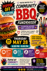🍔🔥 Burgers for a Cause: A Community BBQ Fundraiser 🎨