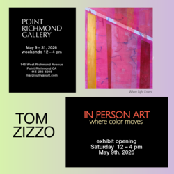 Art Exhibit Opening For Tom Zizzo's In Person Art: Where Color Moves