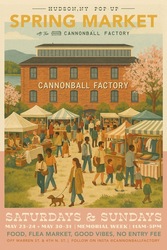 Spring + Memorial Week Pop-up Market at the Cannonball Factory