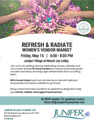 Refresh & Radiate: Women's Vendor Market at Juniper Village at Mount Joy