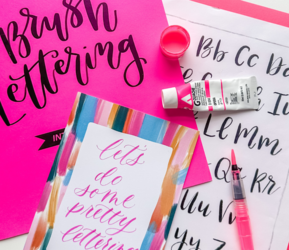 Brush Lettering for Beginners at Sweetwaters Coffee & Tea