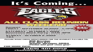 ROMULUS HIGH SCHOOL ALL CLASS REUNION BANQUET