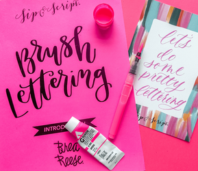 Brush Lettering for Beginners at Sweetwaters Coffee & Tea