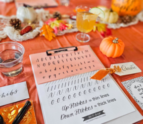 Modern Calligraphy & Pumpkin Lettering for Beginners at Sweetwaters Coffee & Tea