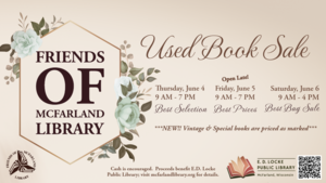 Friends of McFarland Library Used Book Sale