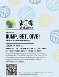 Bump, Set, Give!