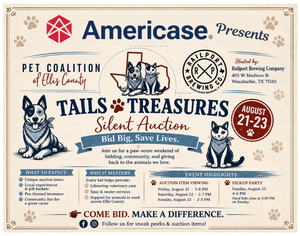 The Pet Coalition of Ellis County Silent Auction presented by Americase