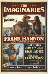 Tesla guitarist Frank Hannon w/ The Imaginaries @ Beam Live OKC June 6th