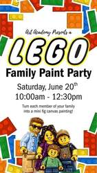 Lego Mini Figure - Family Paint Party