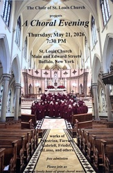 The Choir of St. Louis Church presents "A Choral Evening"