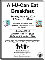 St. Robert’s Knights of Columbus - All You Can Eat Breakfast