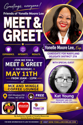 Maryland Meet & Greet with Yonelle Moore Lee for Delegate District 27A in Clinton, MD