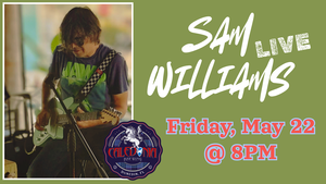 Sam Williams live at Caledonia Brewing on Friday, May 22