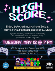 HIGH SCORE - LIVE MUSIC concert presented by Solano College Music