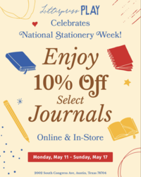 National Stationery Week at Letterpress PLAY - Enjoy 10% OFF!